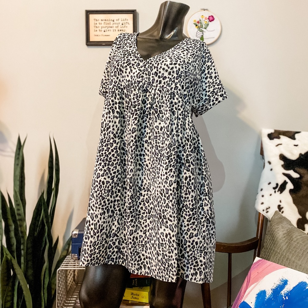 Entro Leopard Shift Dress